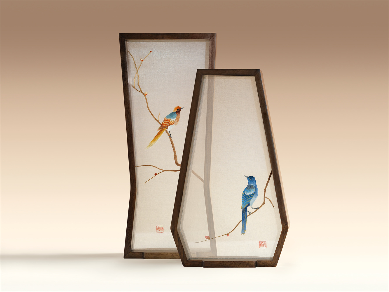 Peace and Joy <span>(Handcrafted Double-Sided Embroidery Art Object)</span>